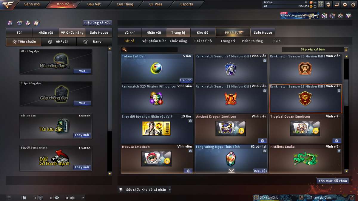 shop acc cf uy tin gia re